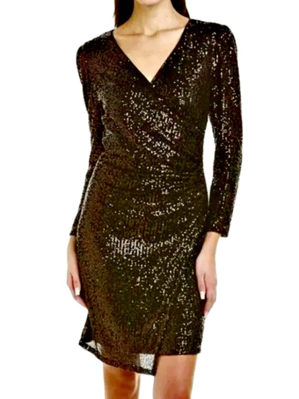 NEW! 188.00 NANETTE LEPORE COPPER SEQUIN DRESS
